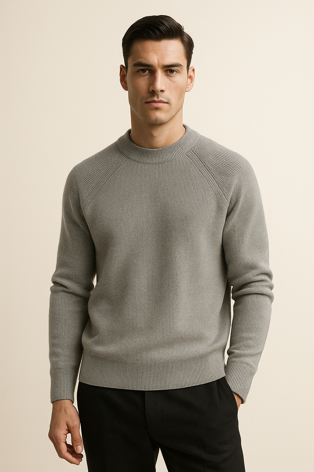 Ravello Wool Crewneck Grey