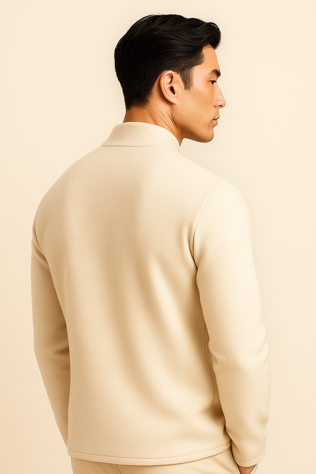 Lunaro Mandarin Wool Ivory