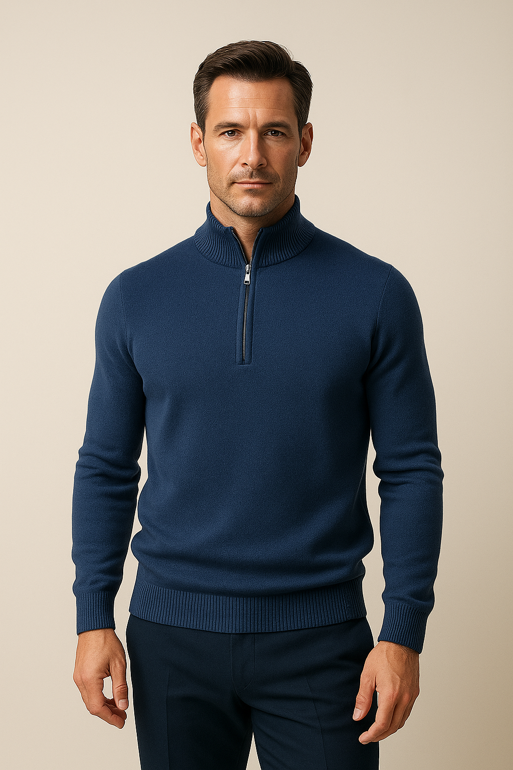 Varelli Quarter-Zip Dark Blue