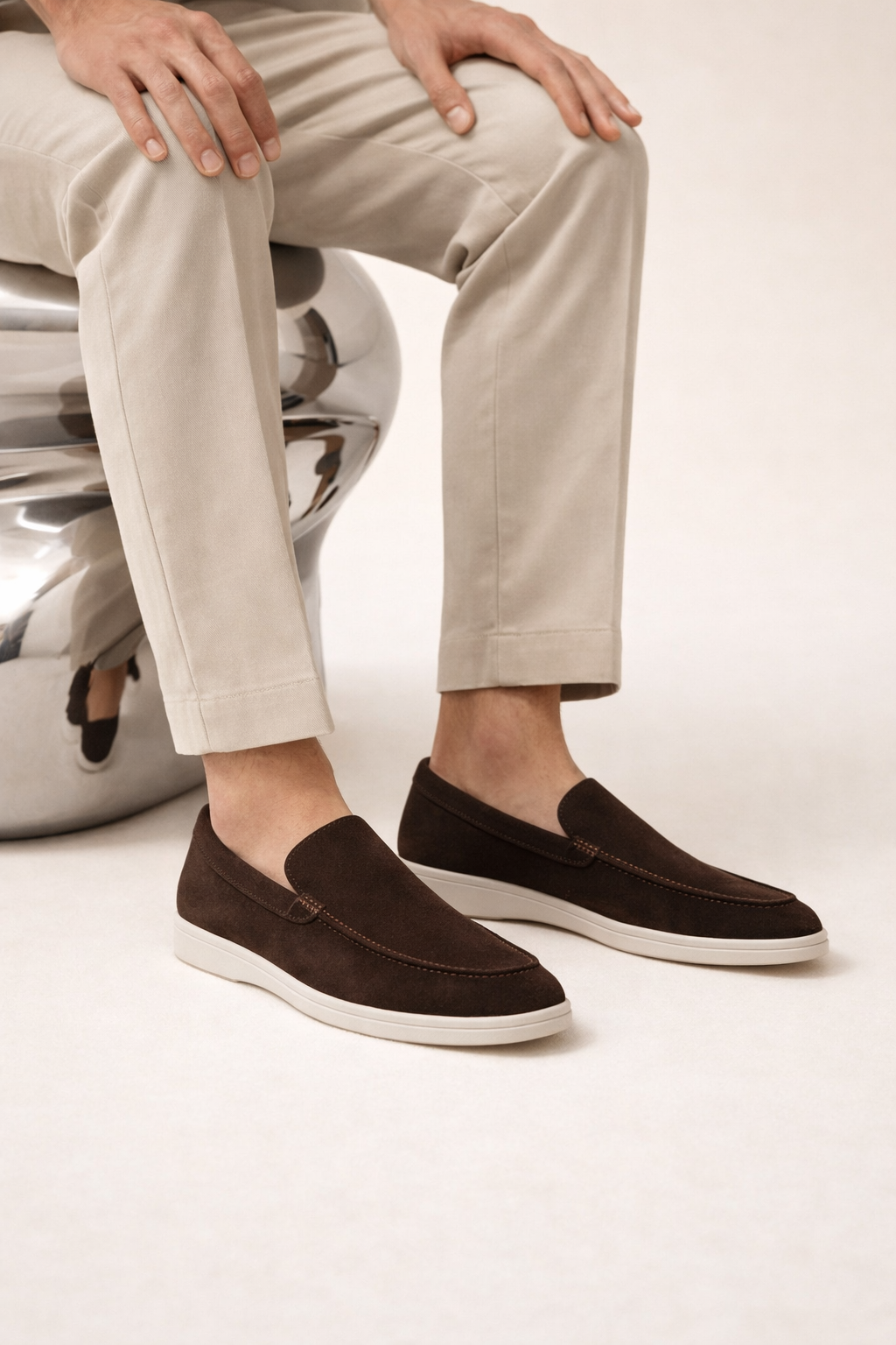 Leonis Suede Loafers Brown