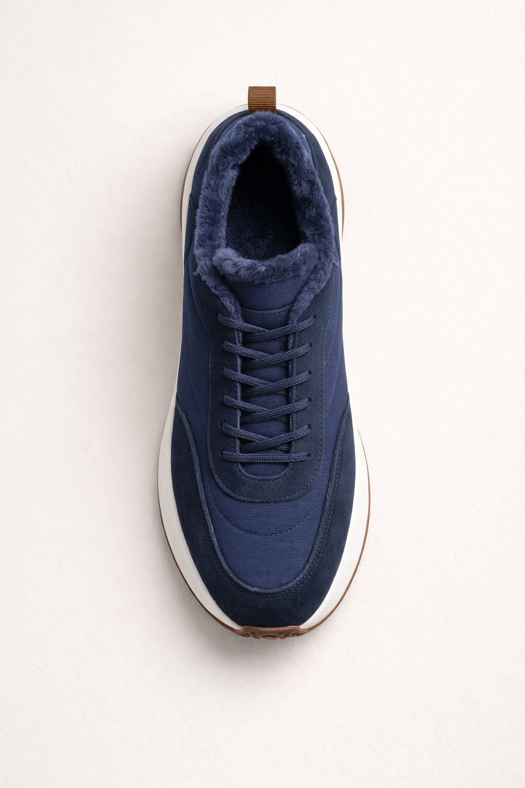 Rivaro Fur-Lined Sneaker Navy