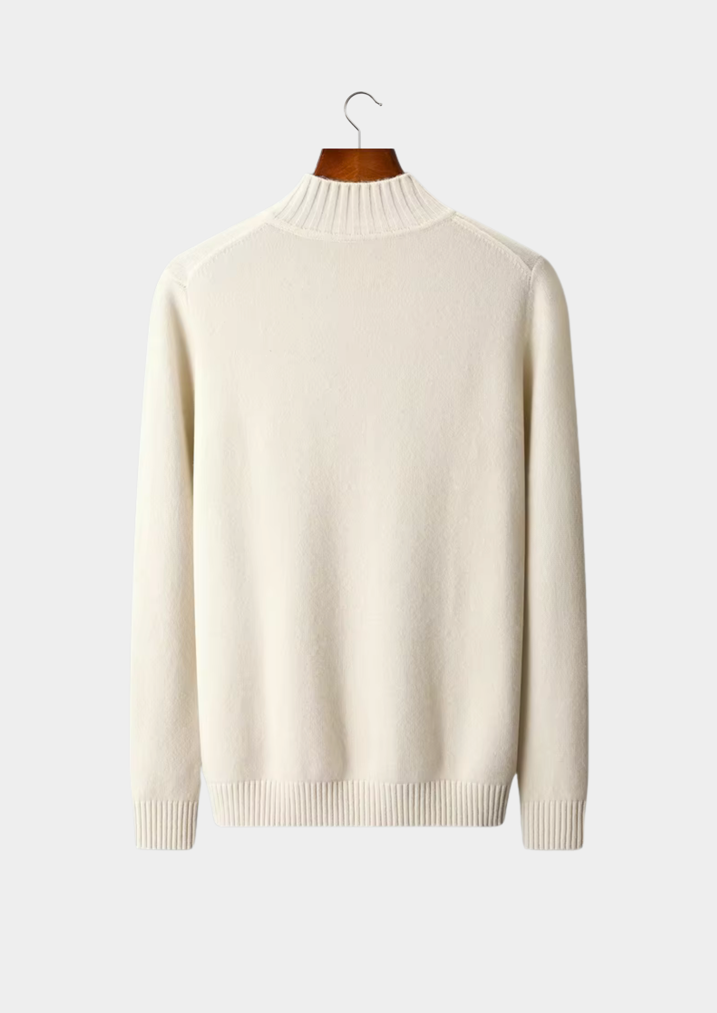 PURE EXTRA-FINE MERINO WOOL CLASSIC BUTTON SWEATER