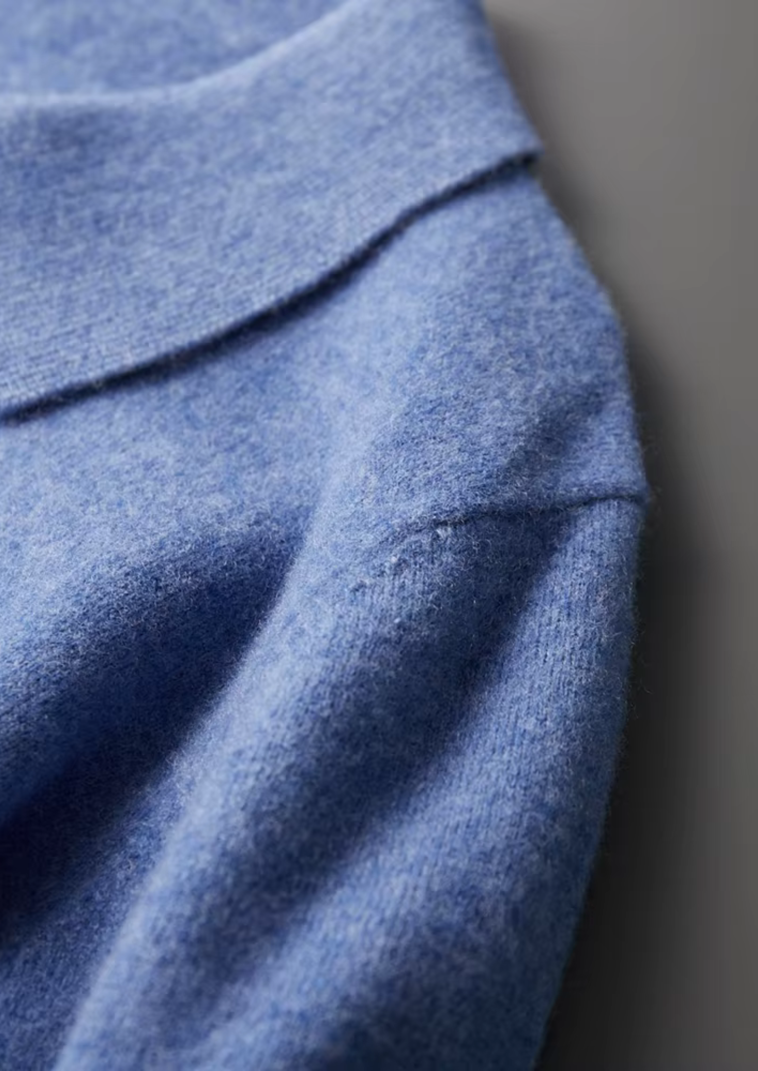 PURE EXTRA-FINE MERINO WOOL HALF ZIP POLO