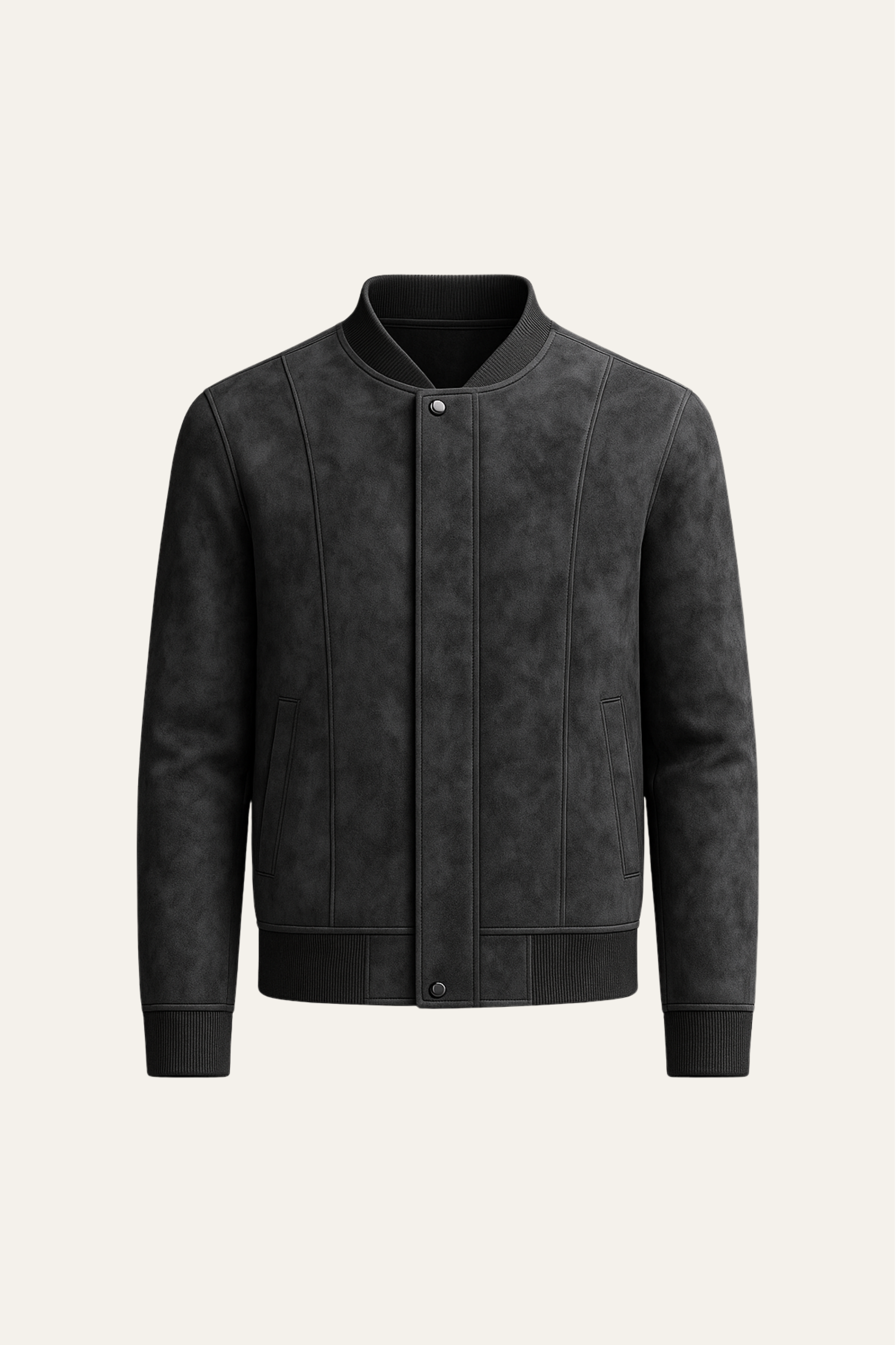 Montieri Suede Bomber Black