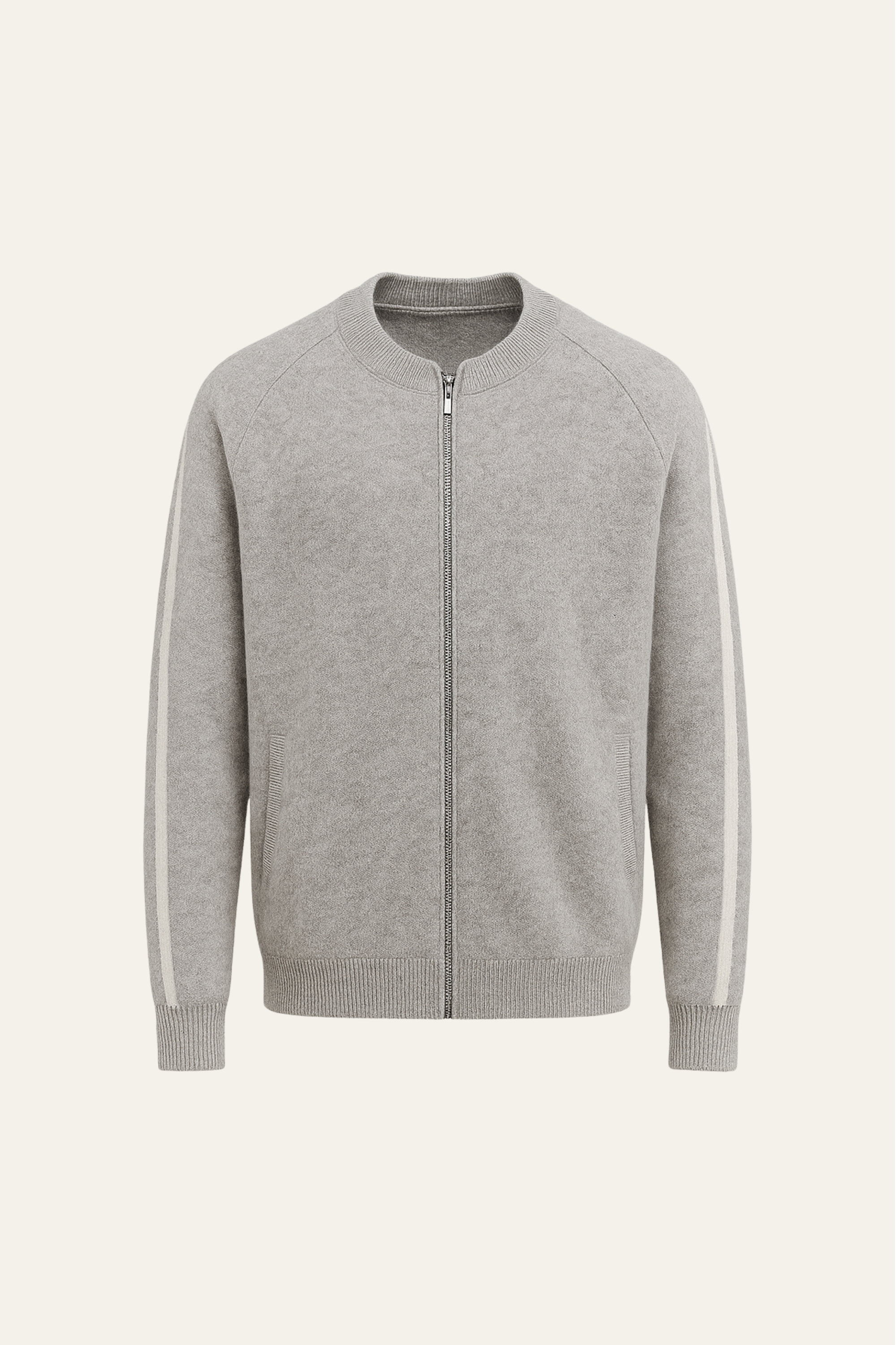 Lorenti Cashmere Zip Knit Grey