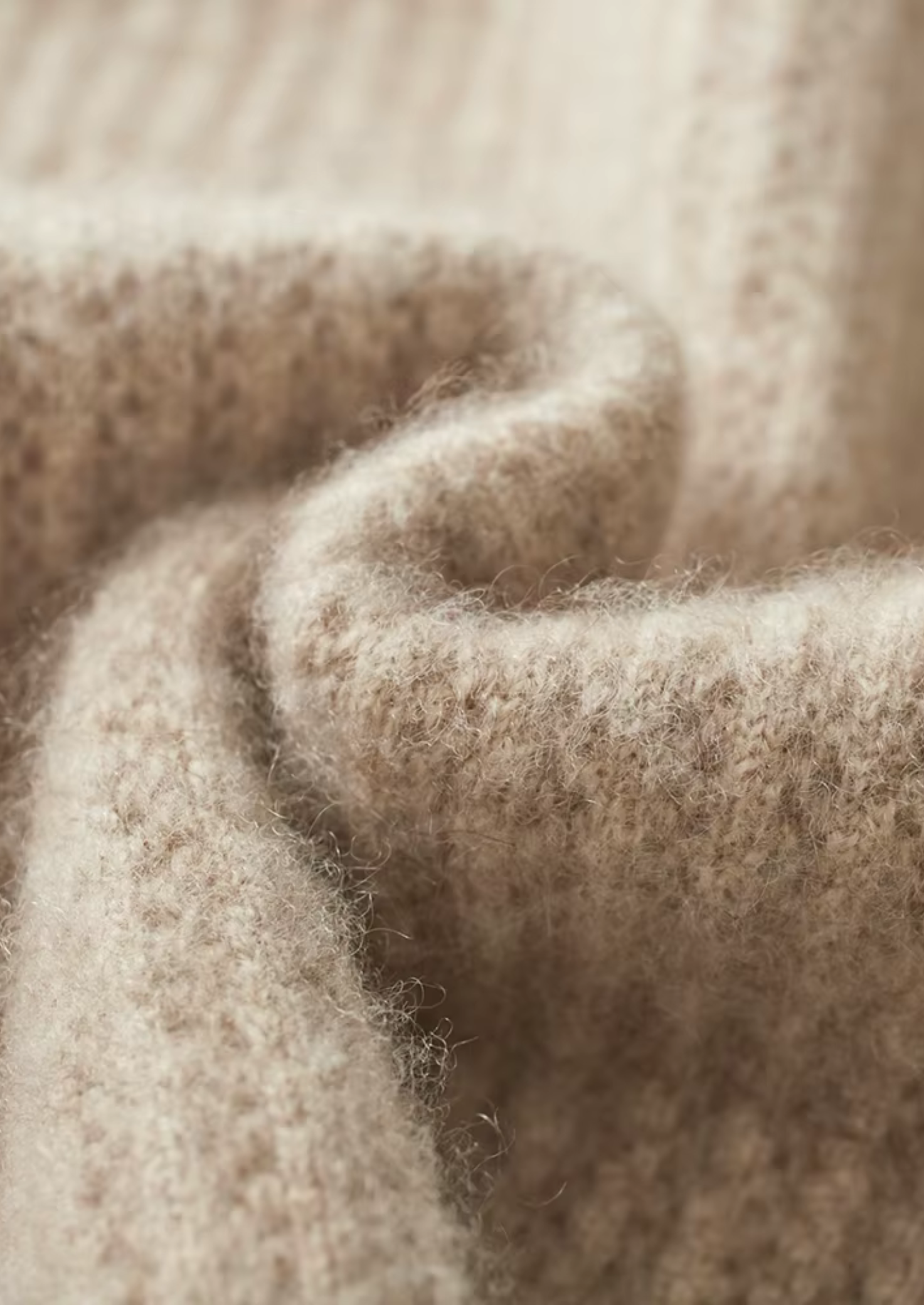 MERVENS PURE EXTRA-FINE MERINO WOOL RIBBED ZIPPER HOODIE