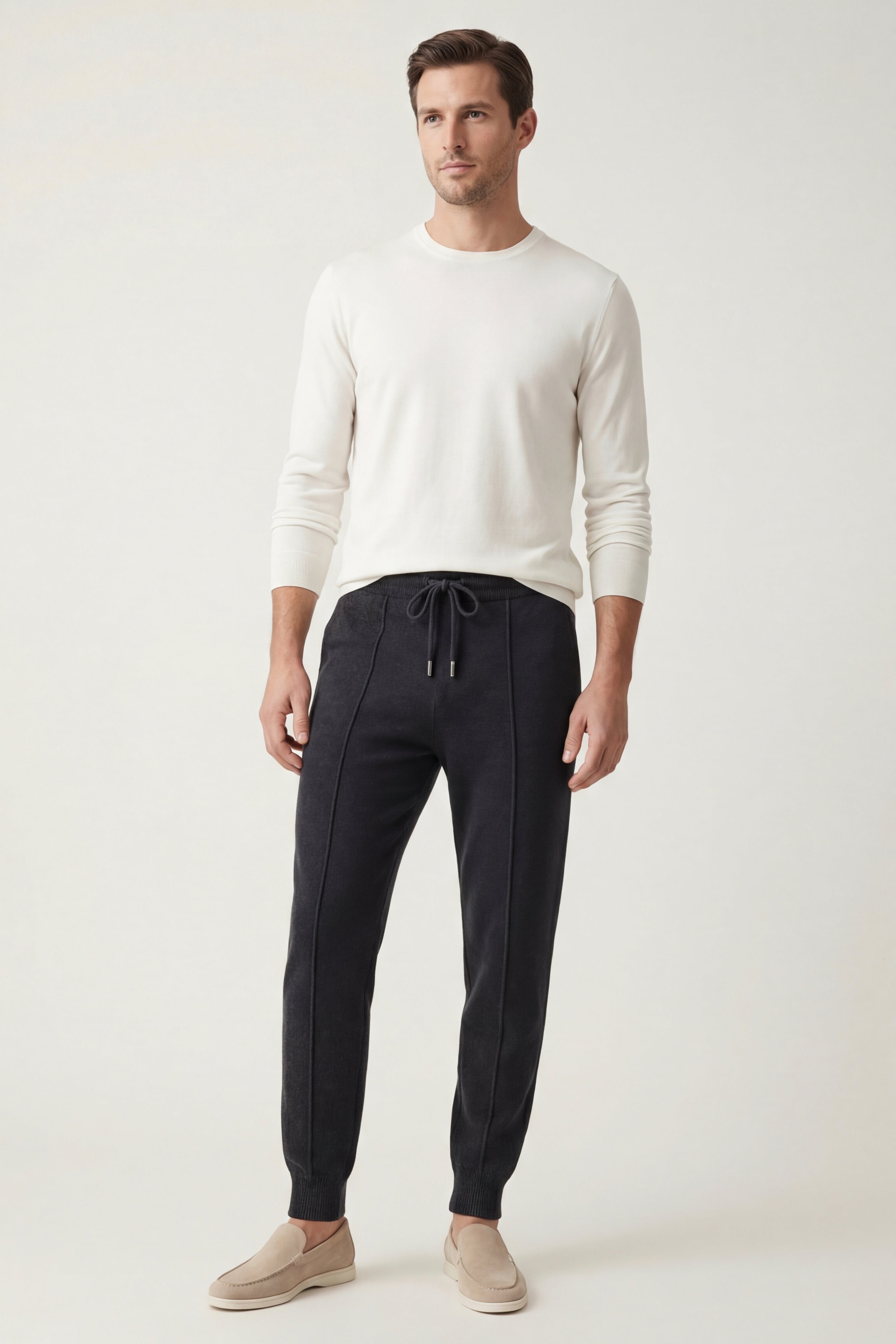 Sartore Cashmere Trousers Dark Grey