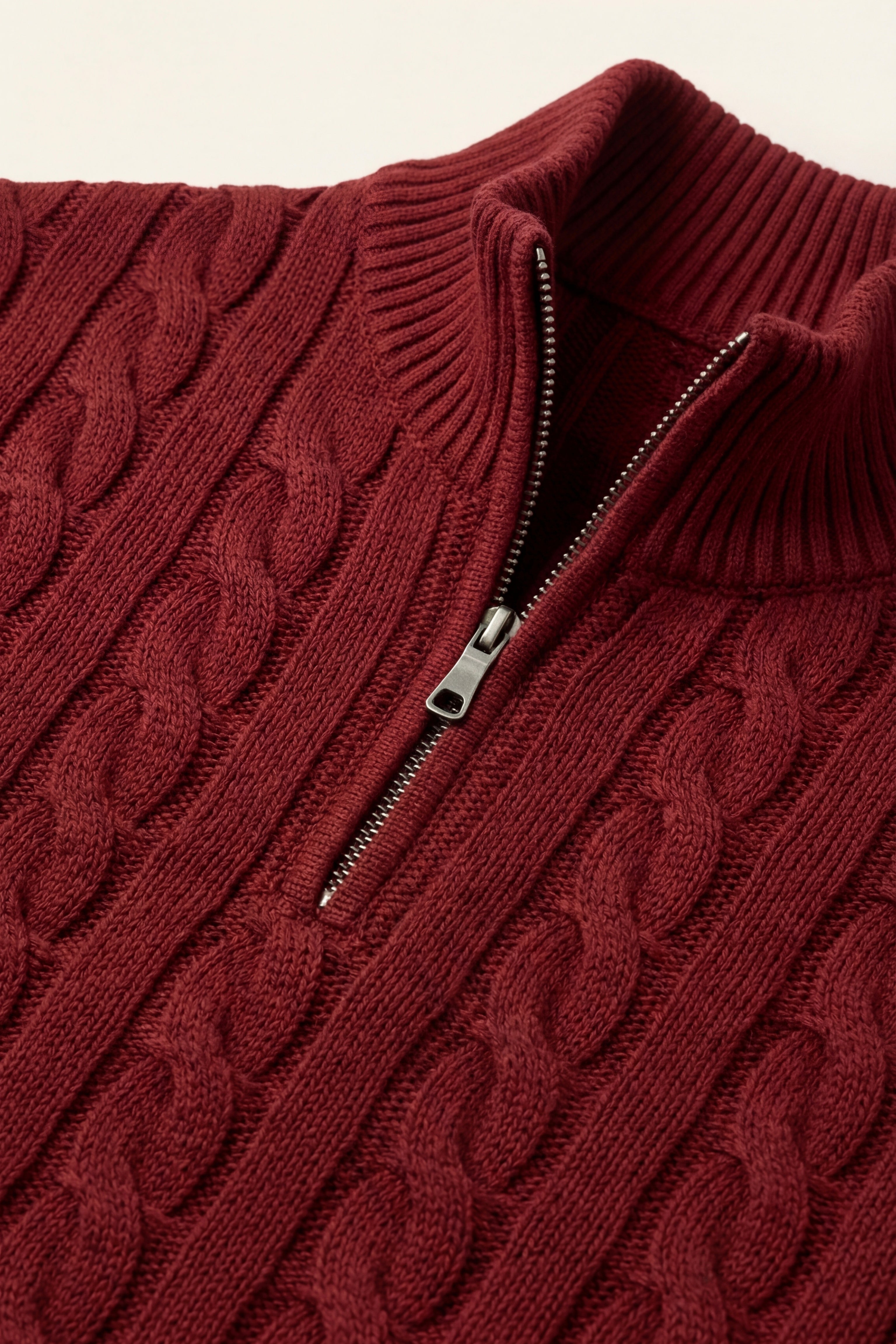 Medici Cable Knit Burgundy