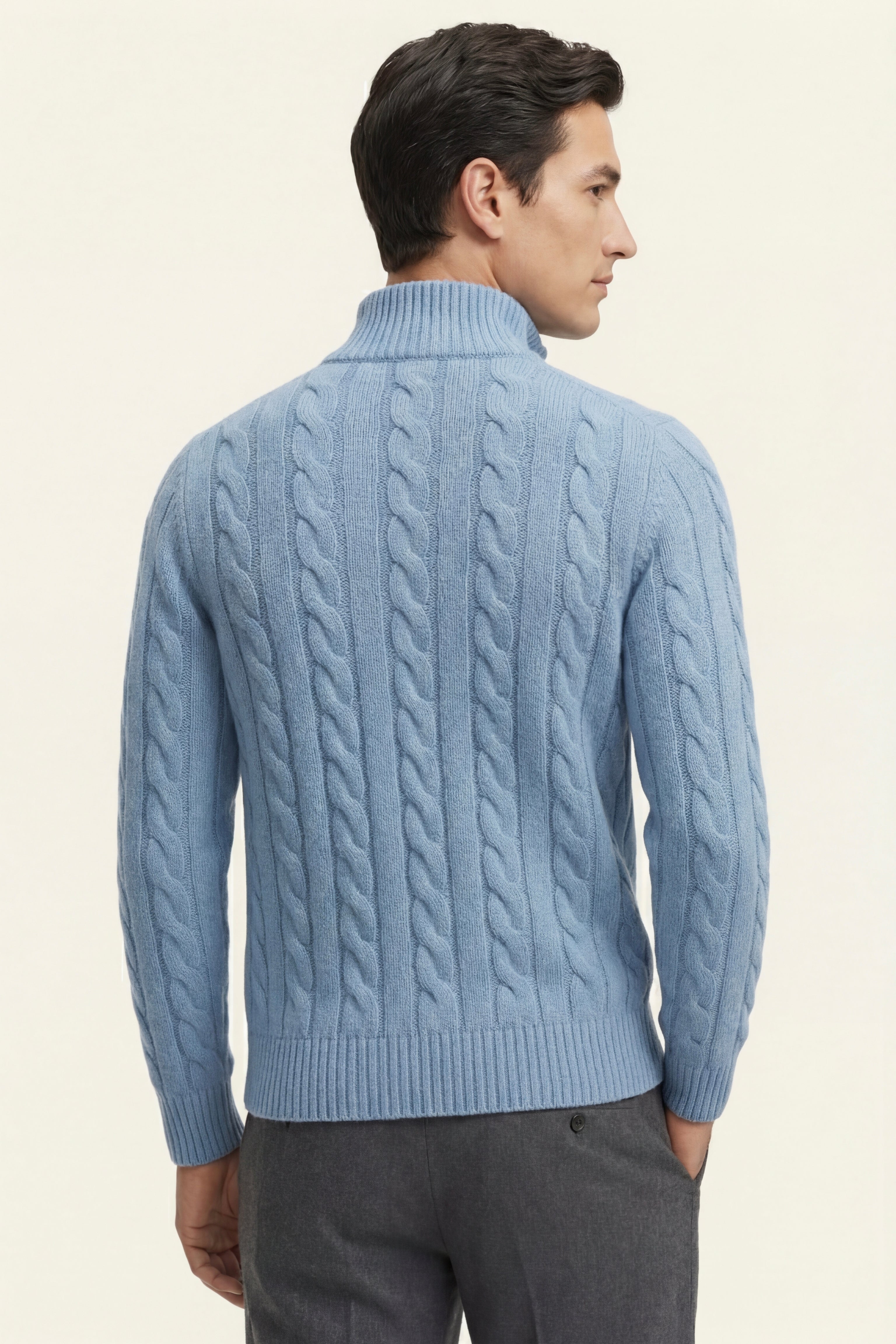 Medici Cable Knit Light Blue