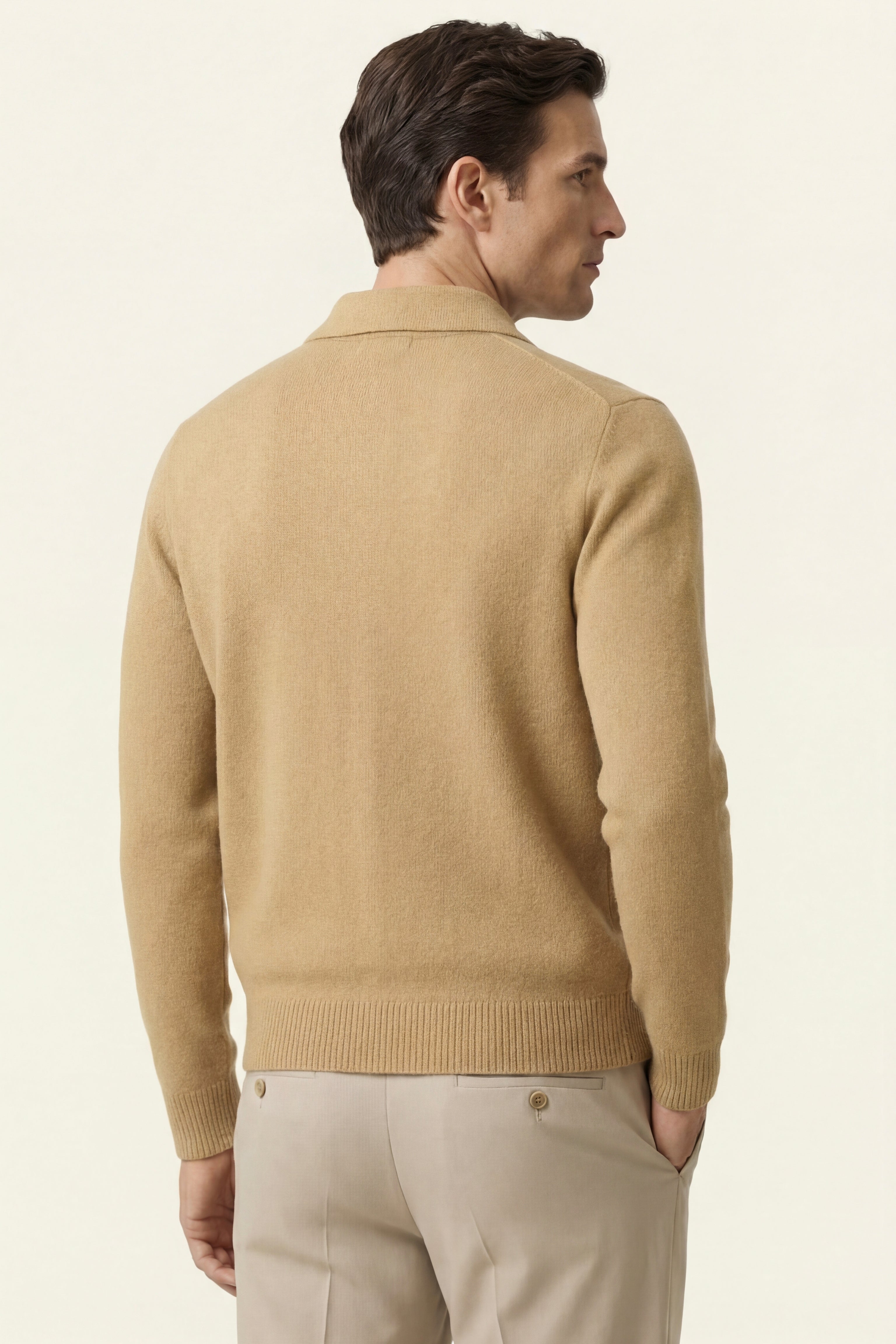 Lorenzo Cashmere Cardigan Camel