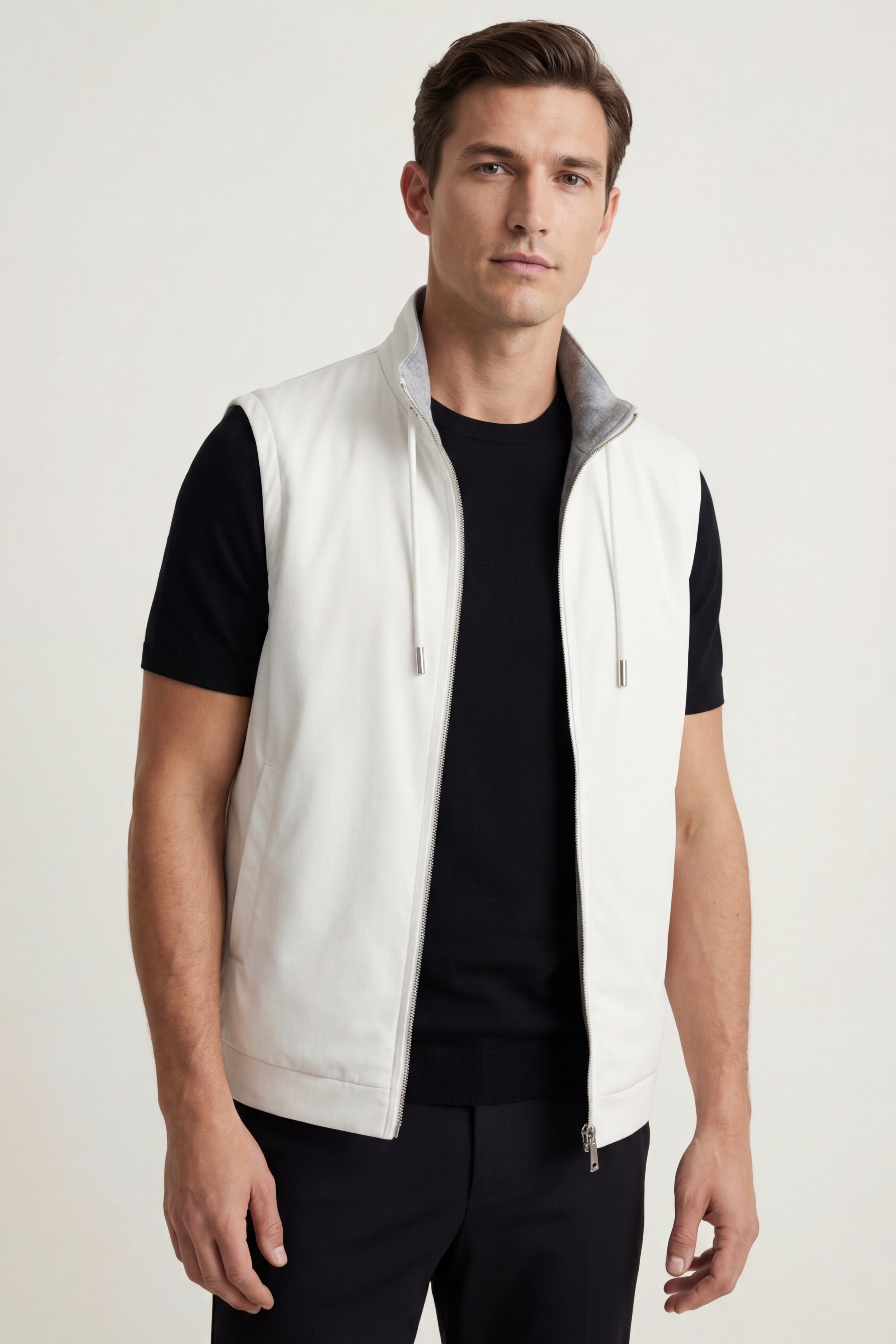 Leonis Reversible Vest Ivory