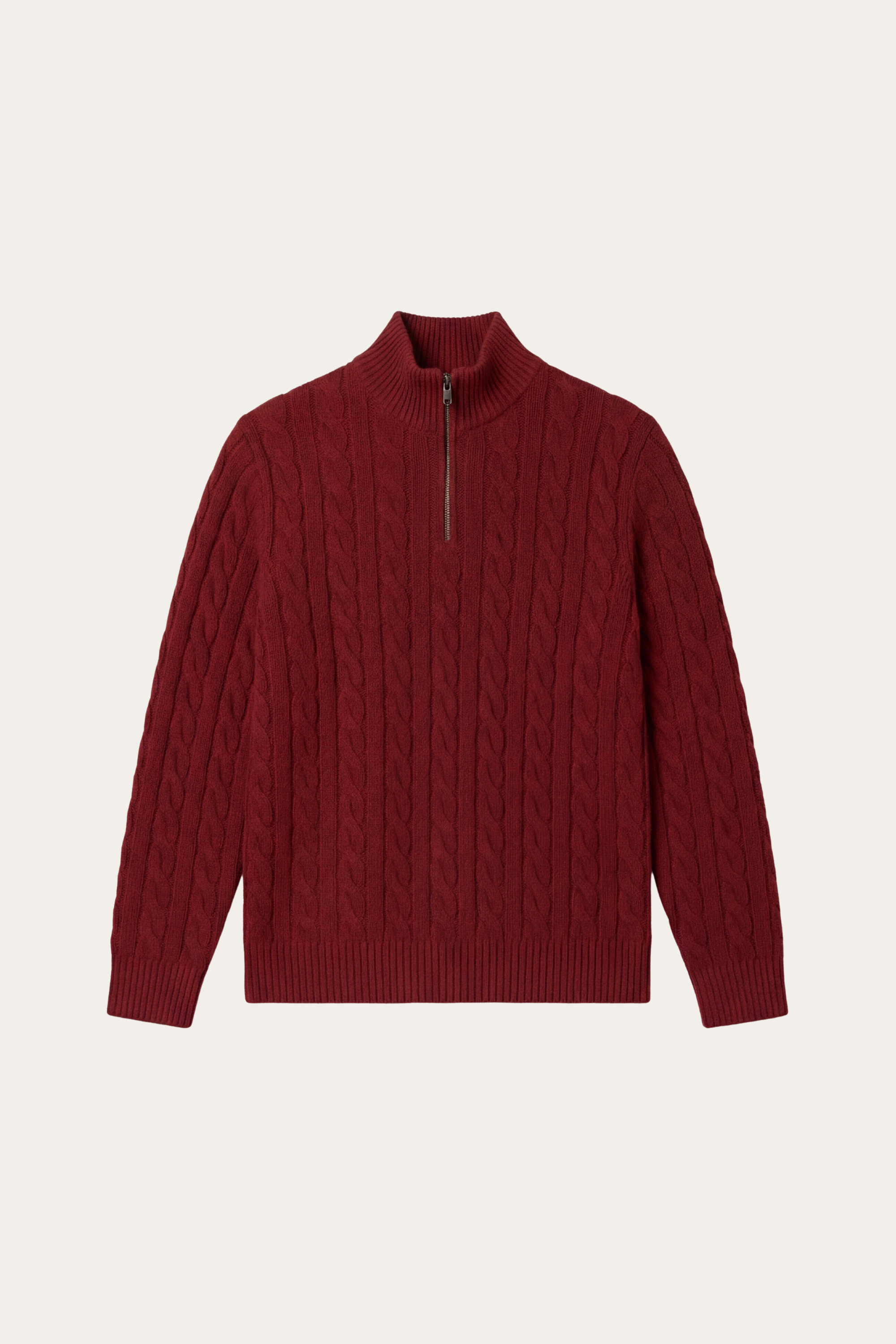 Medici Cable Knit Burgundy
