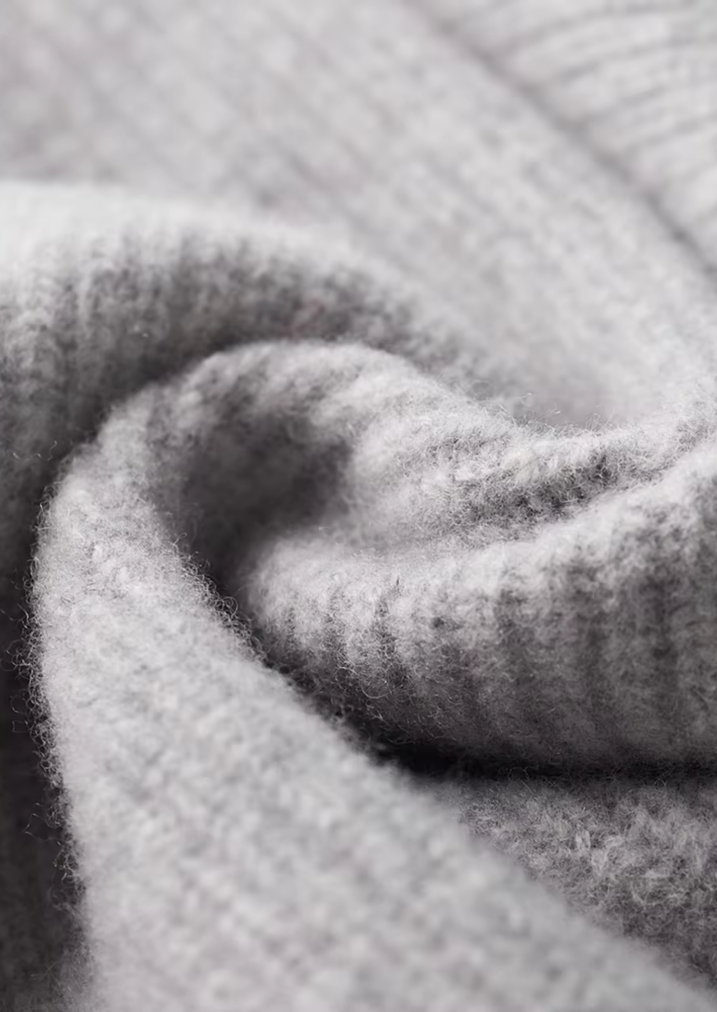 PURE EXTRA-FINE MERINO WOOL RIBBED CARDIGAN