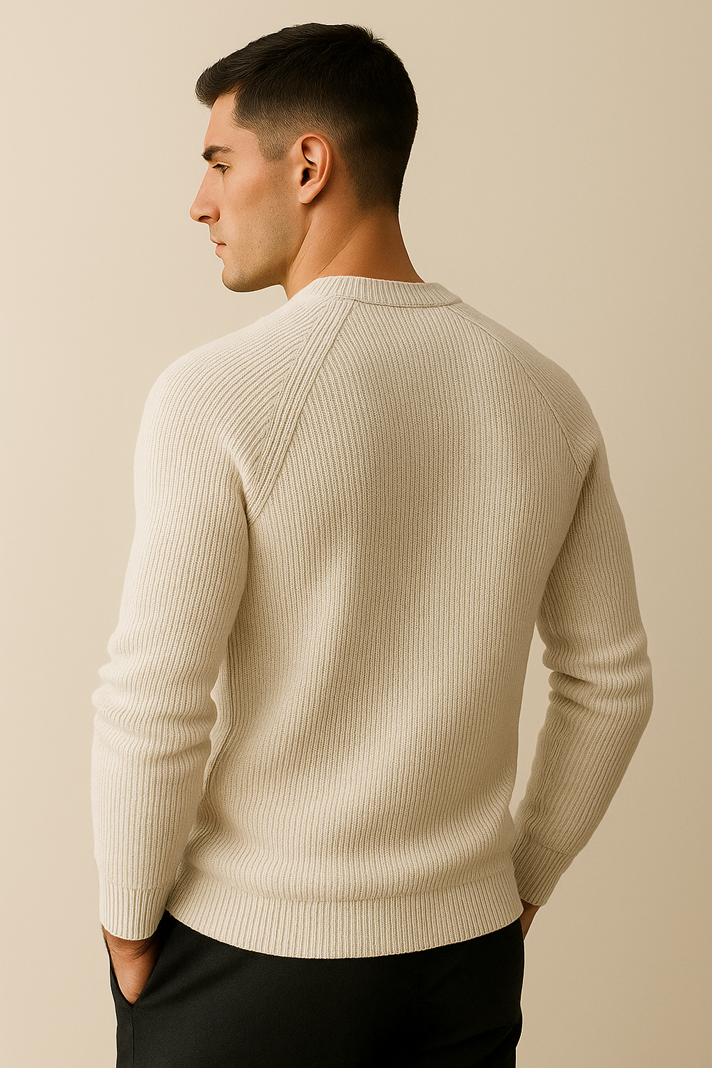 Ravello Wool Crewneck Beige