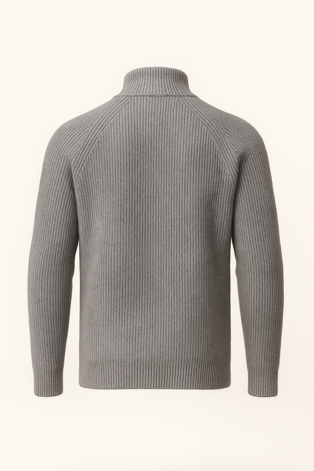 Valeno Wool Zip Knit Dark Grey