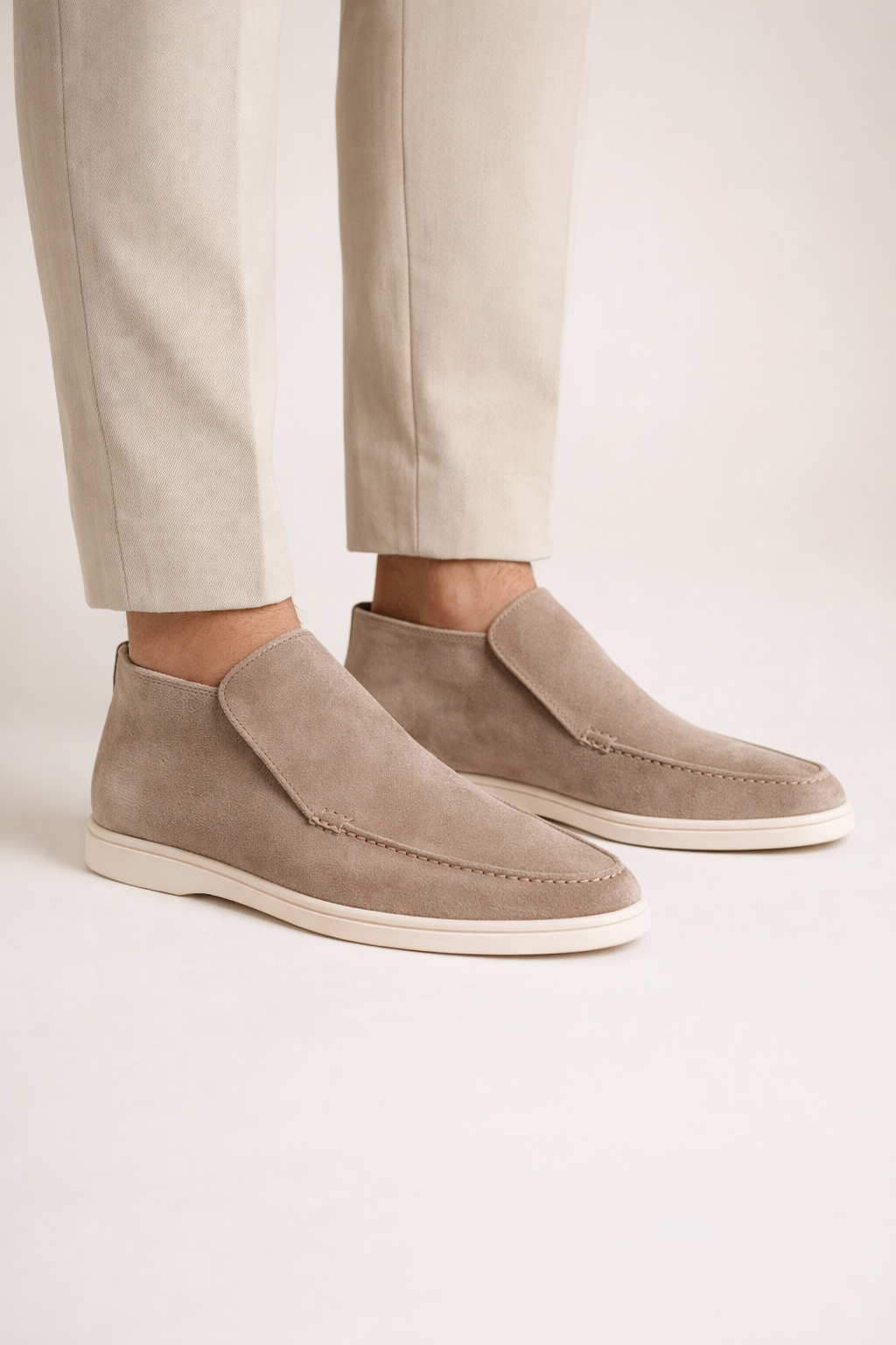 Arzano High Top Loafer Taupe