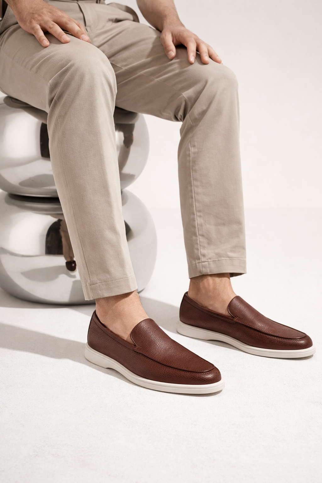 Alvero Dressed Loafer Brown