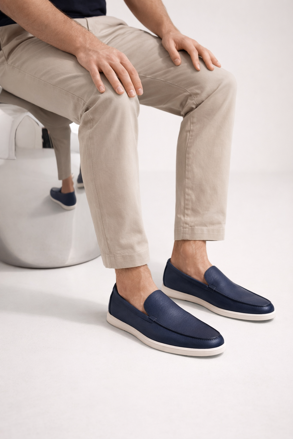 Alvero Dressed Loafer Navy