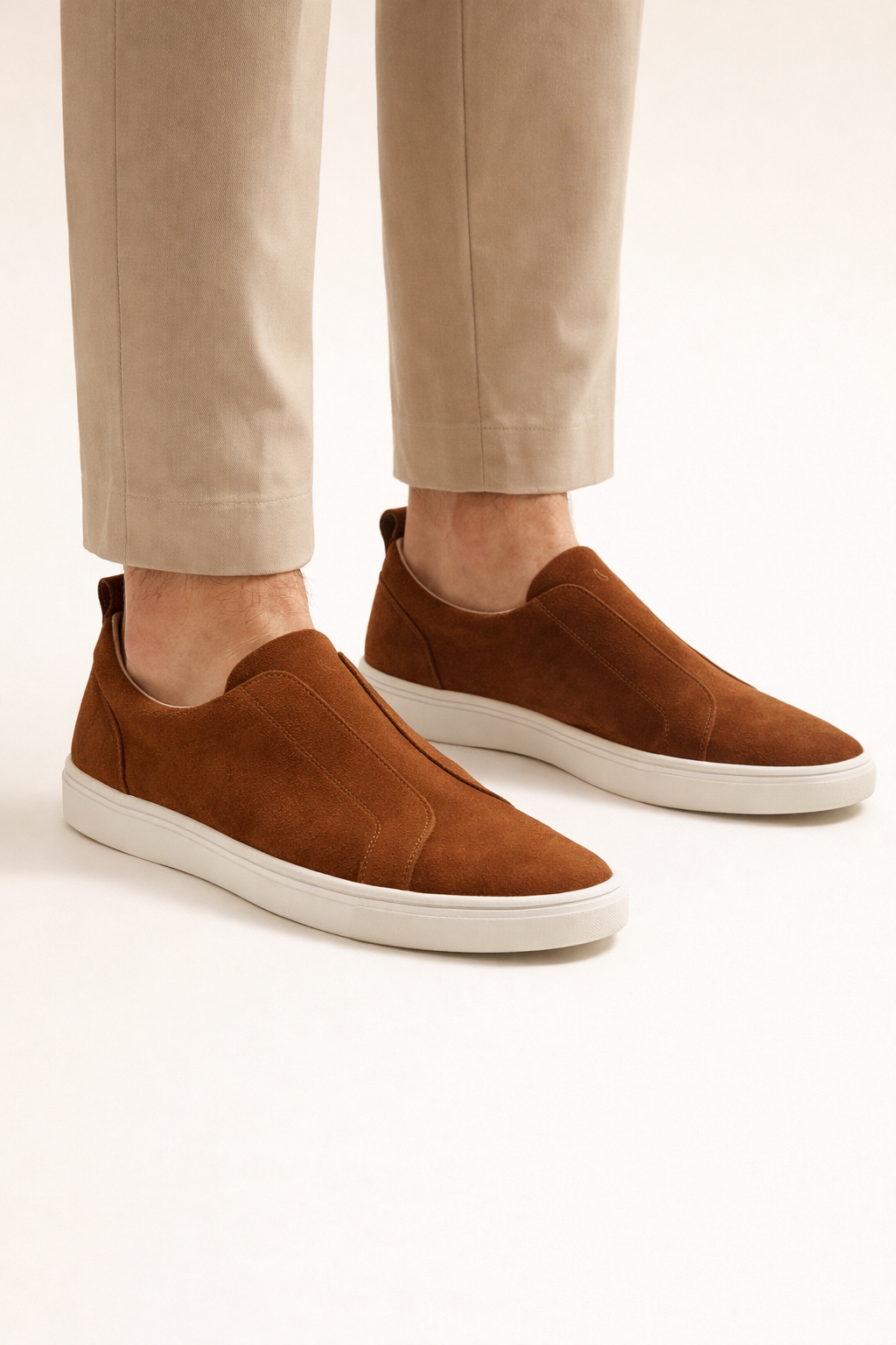 LeoMar V1 Suede Slip-On Brown