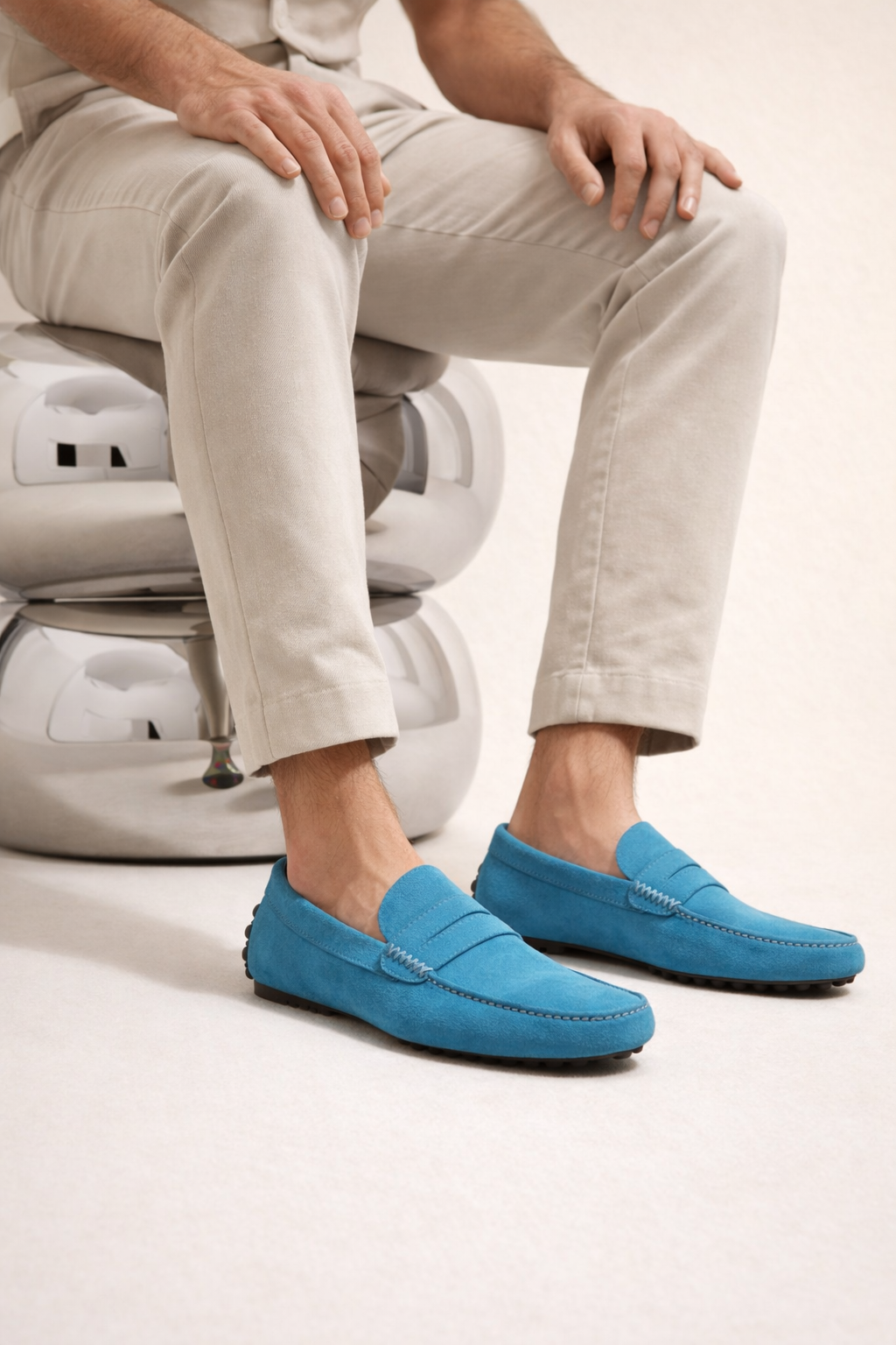 Ravino Driver Loafer Teal
