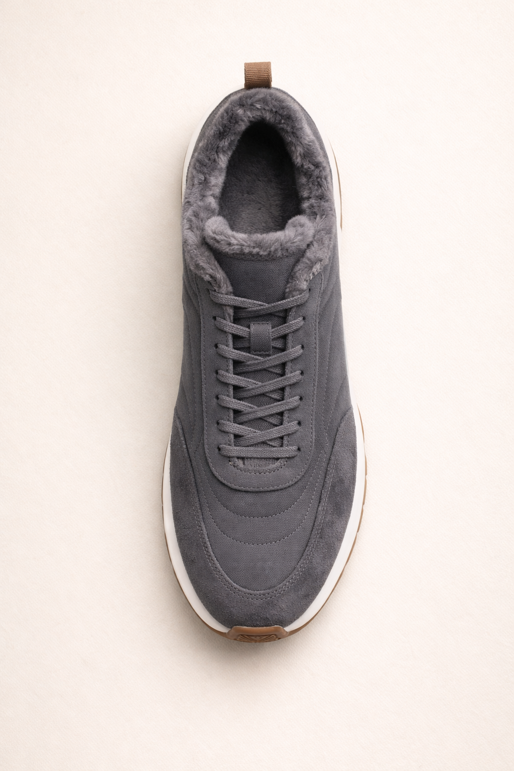 Rivaro Fur-Lined Sneaker Silver