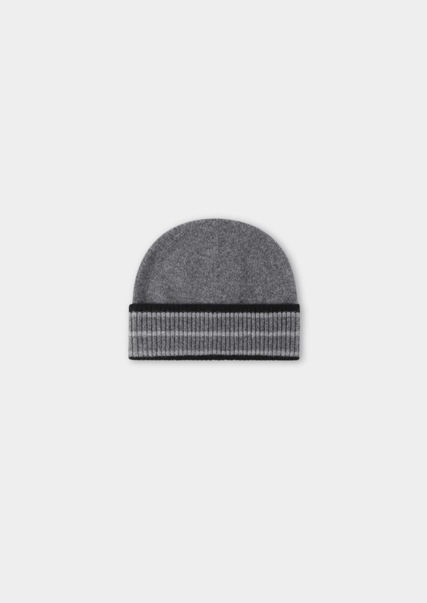 DARK GRAY MERINO WOOL WINTERTIME BEANIE