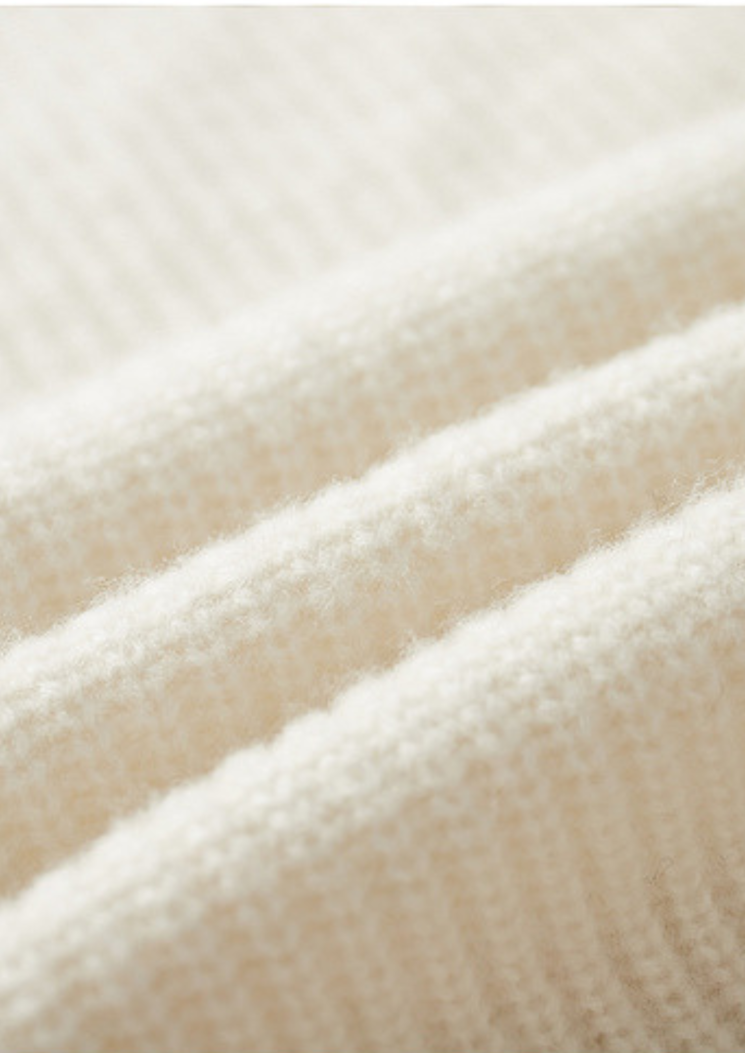 PURE EXTRA-FINE MERINO WOOL RIBBED RAGLAN CREWNECK