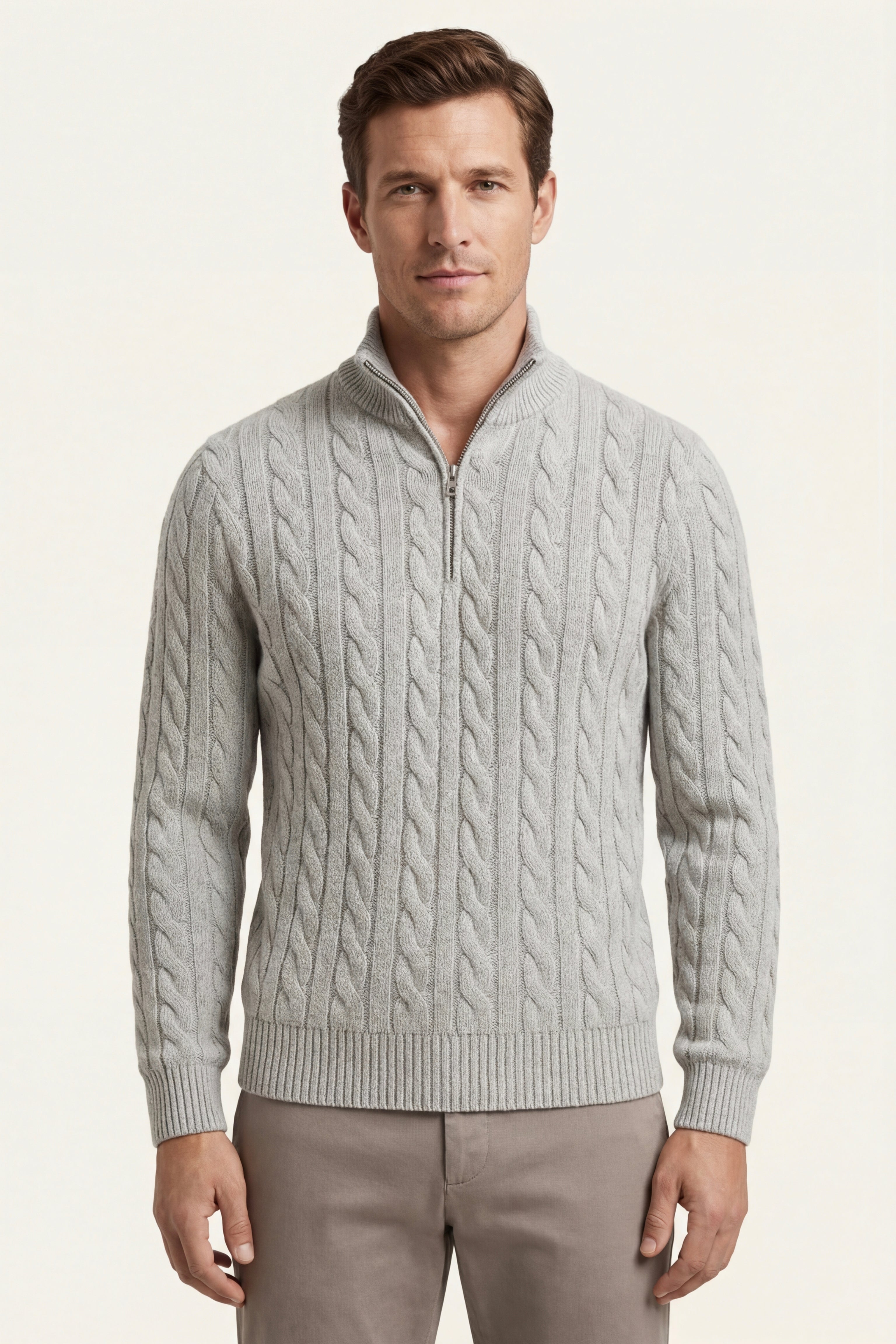 Medici Cable Knit Grey