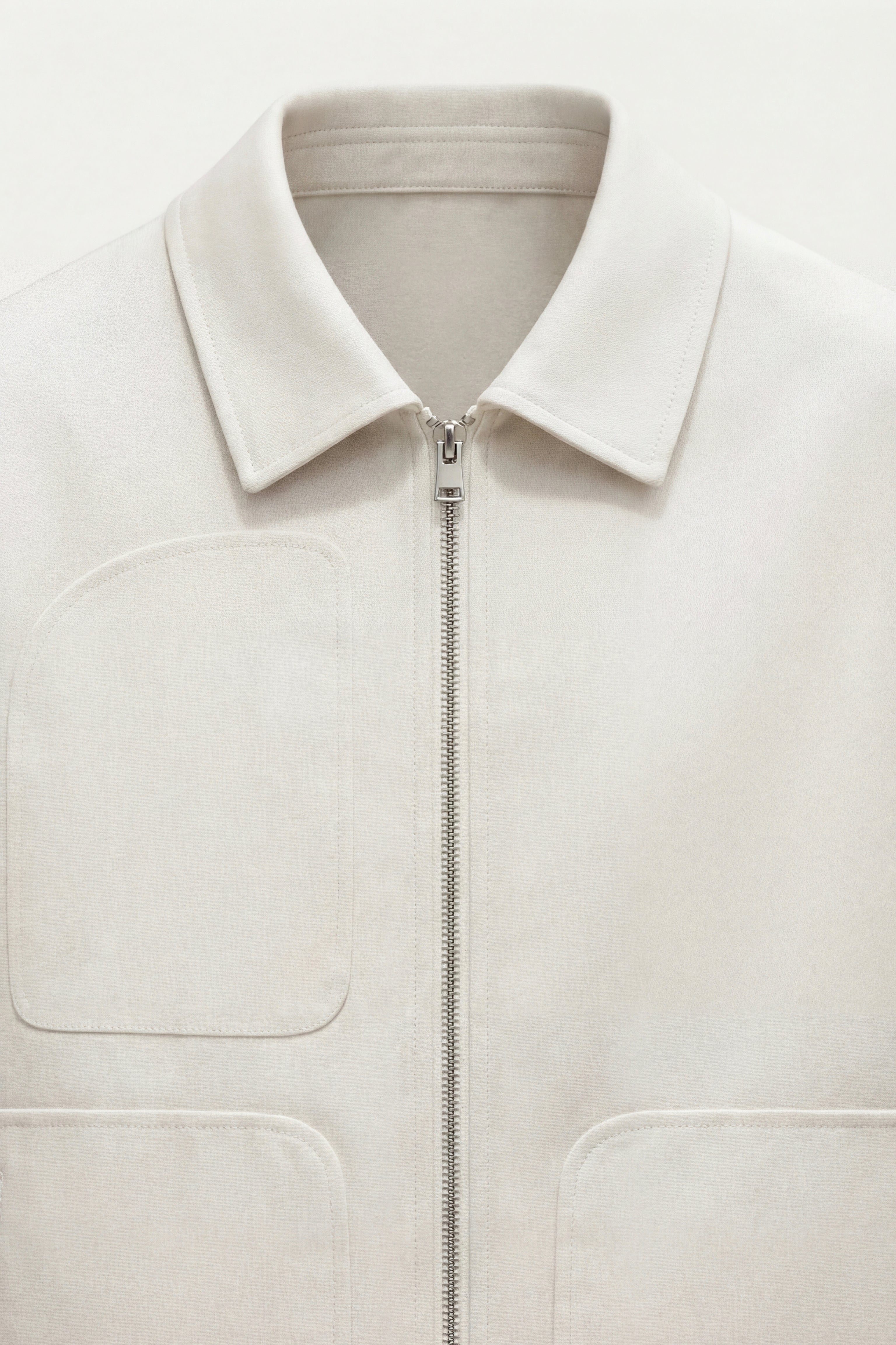 Carlo Zip Jacket Ivory