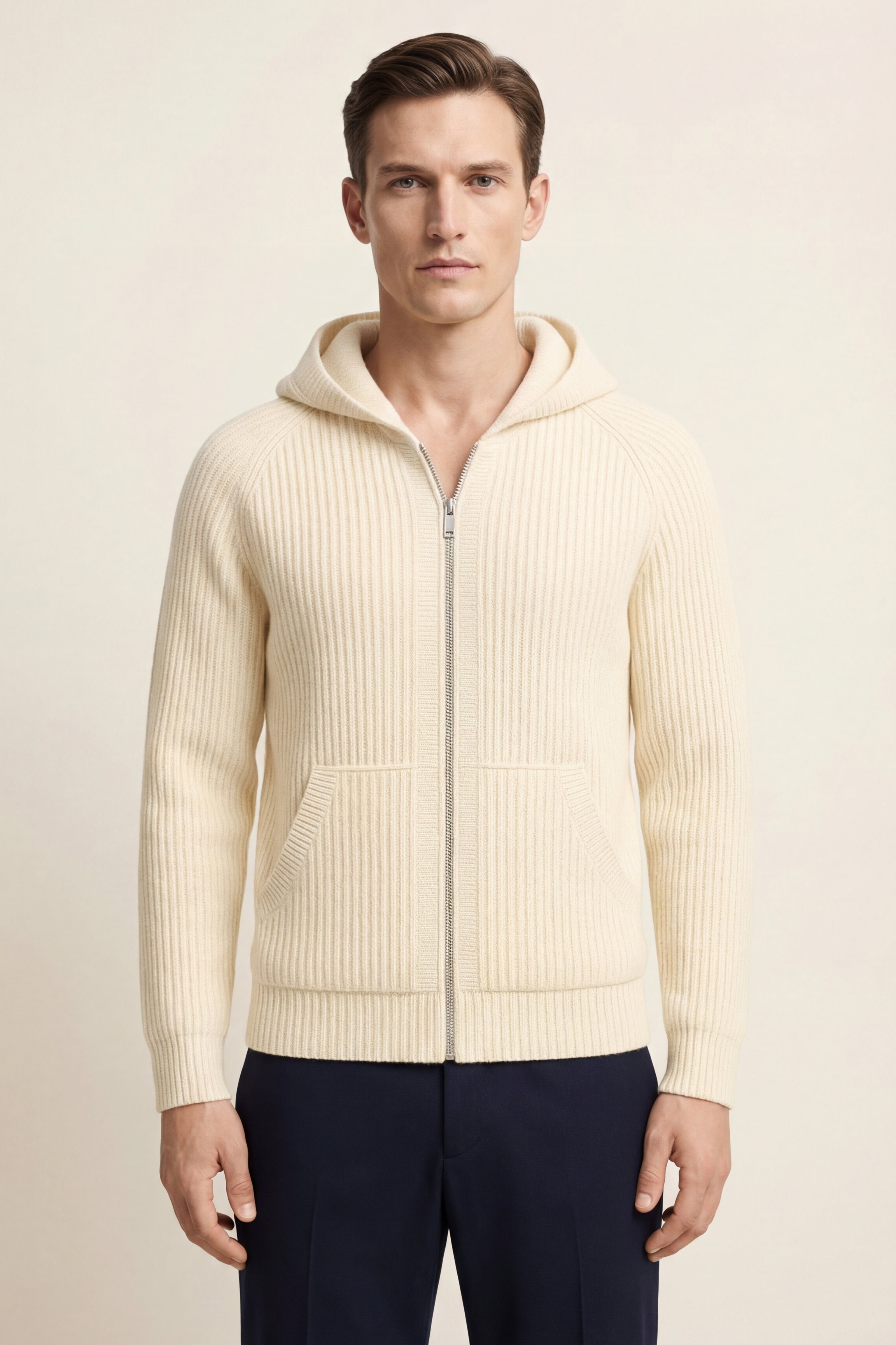 Sorrento Hooded Knit Ivory