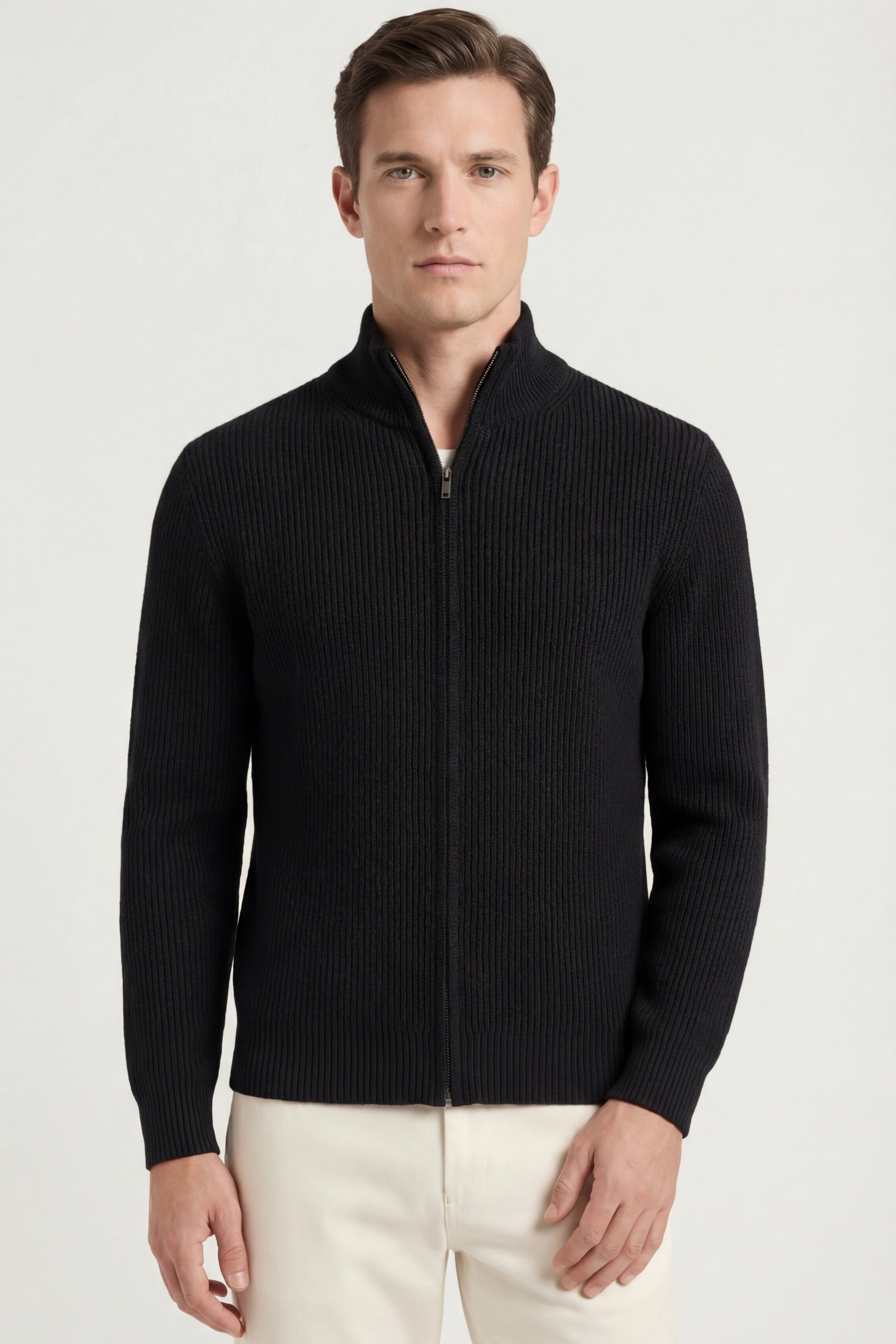 Roma Cashmere Cardigan Black