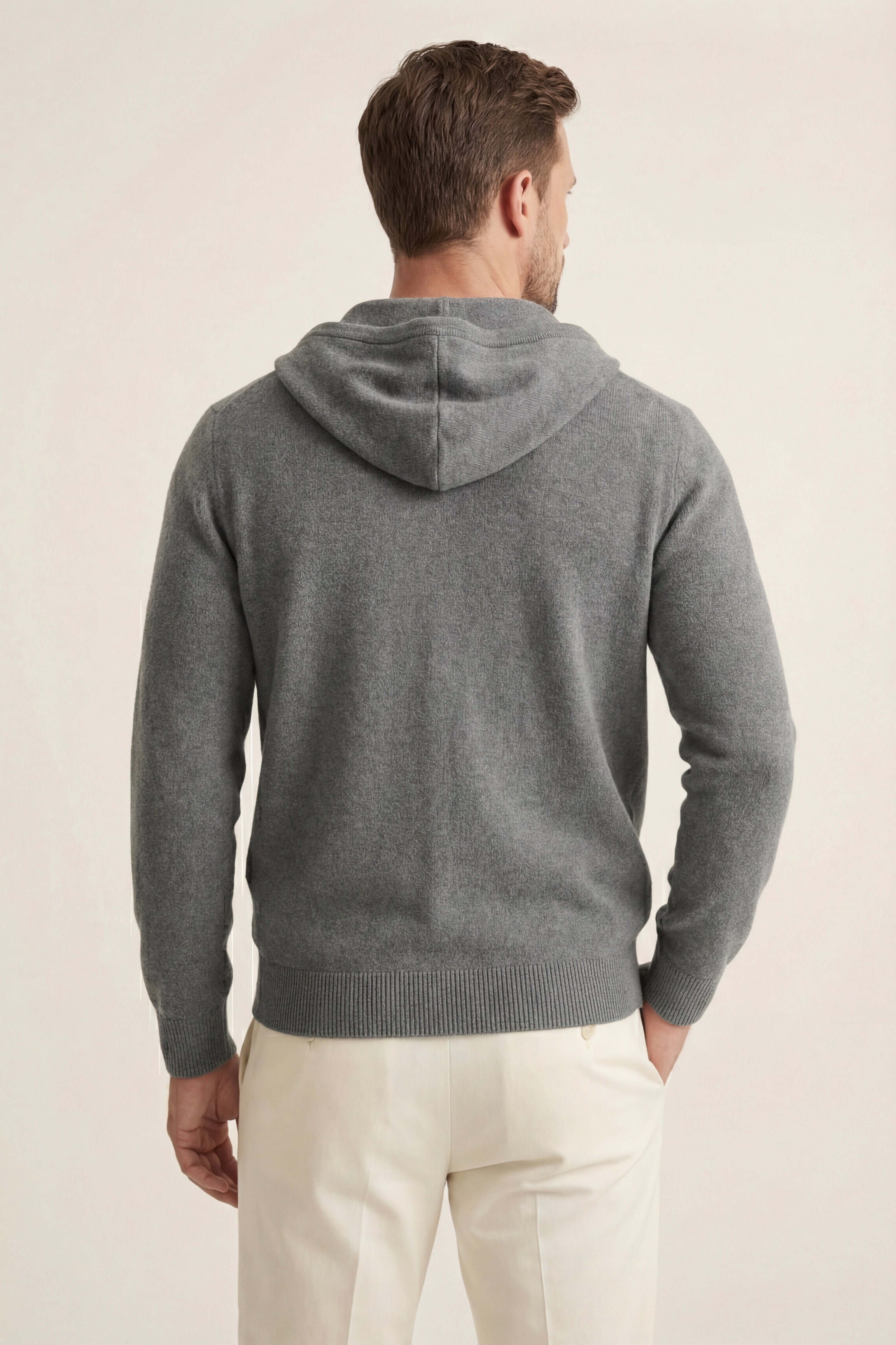 Tavole Hooded Zip Dark Grey