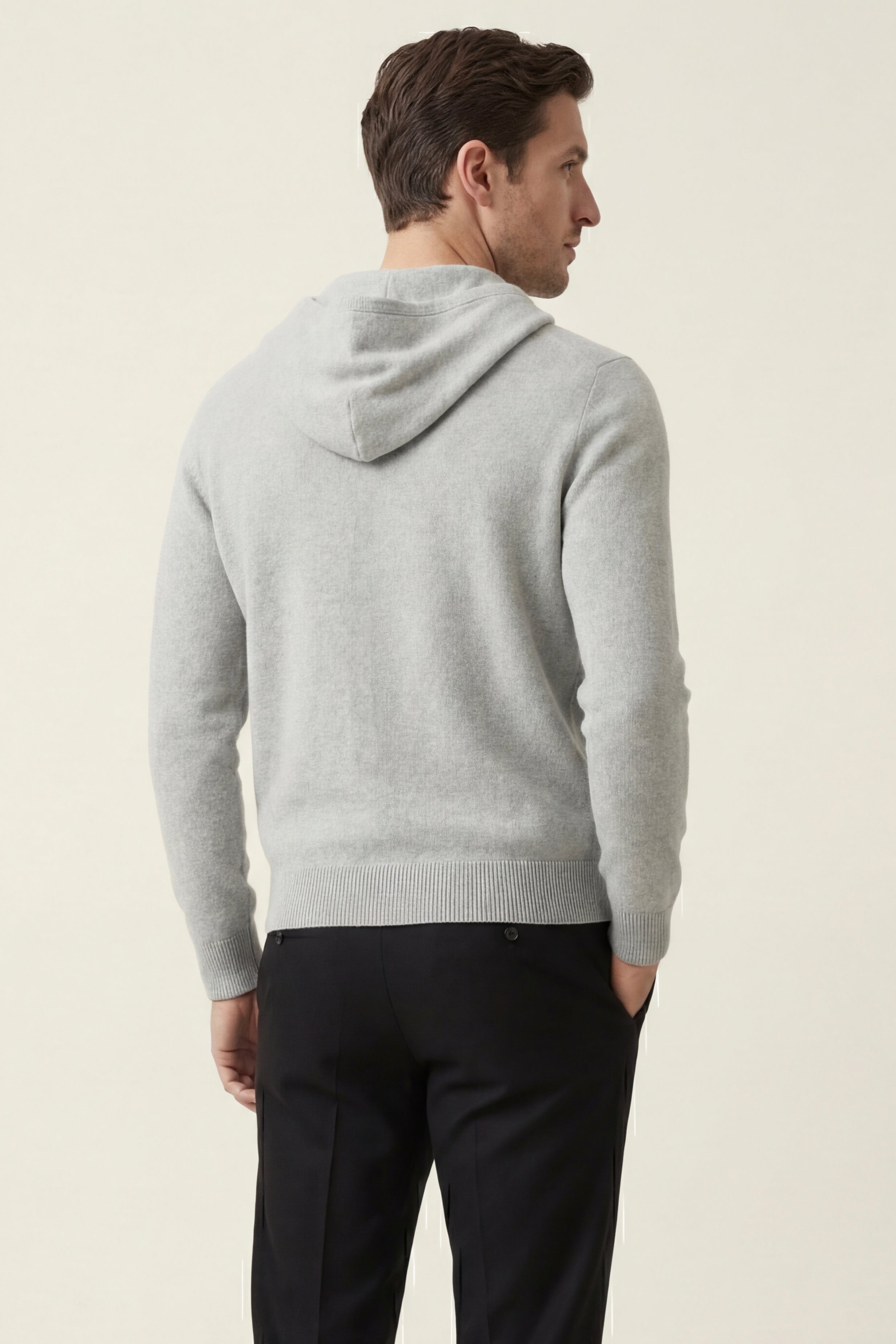 Tavole Hooded Zip Grey