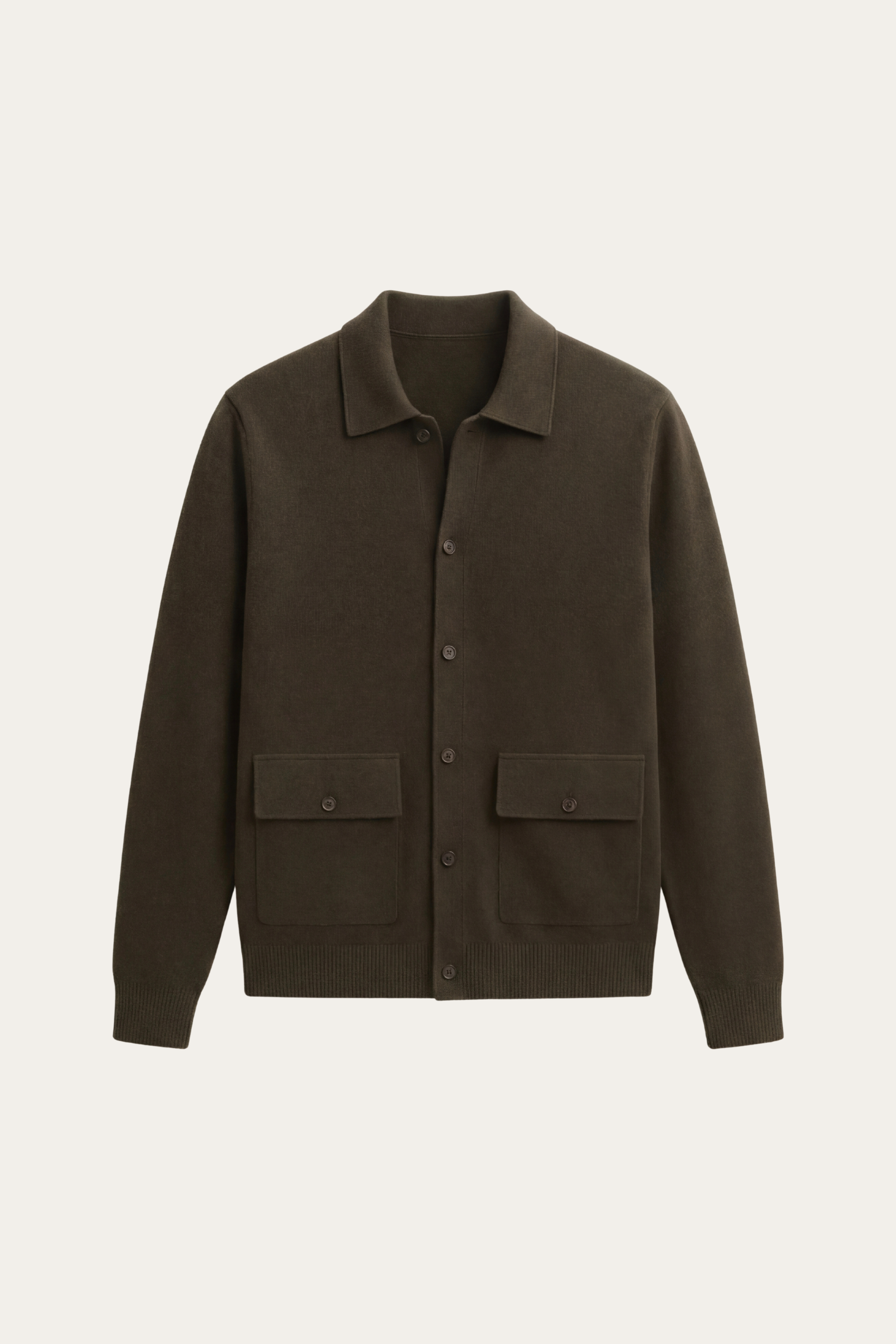 Lorenzo Cashmere Cardigan Olive Green