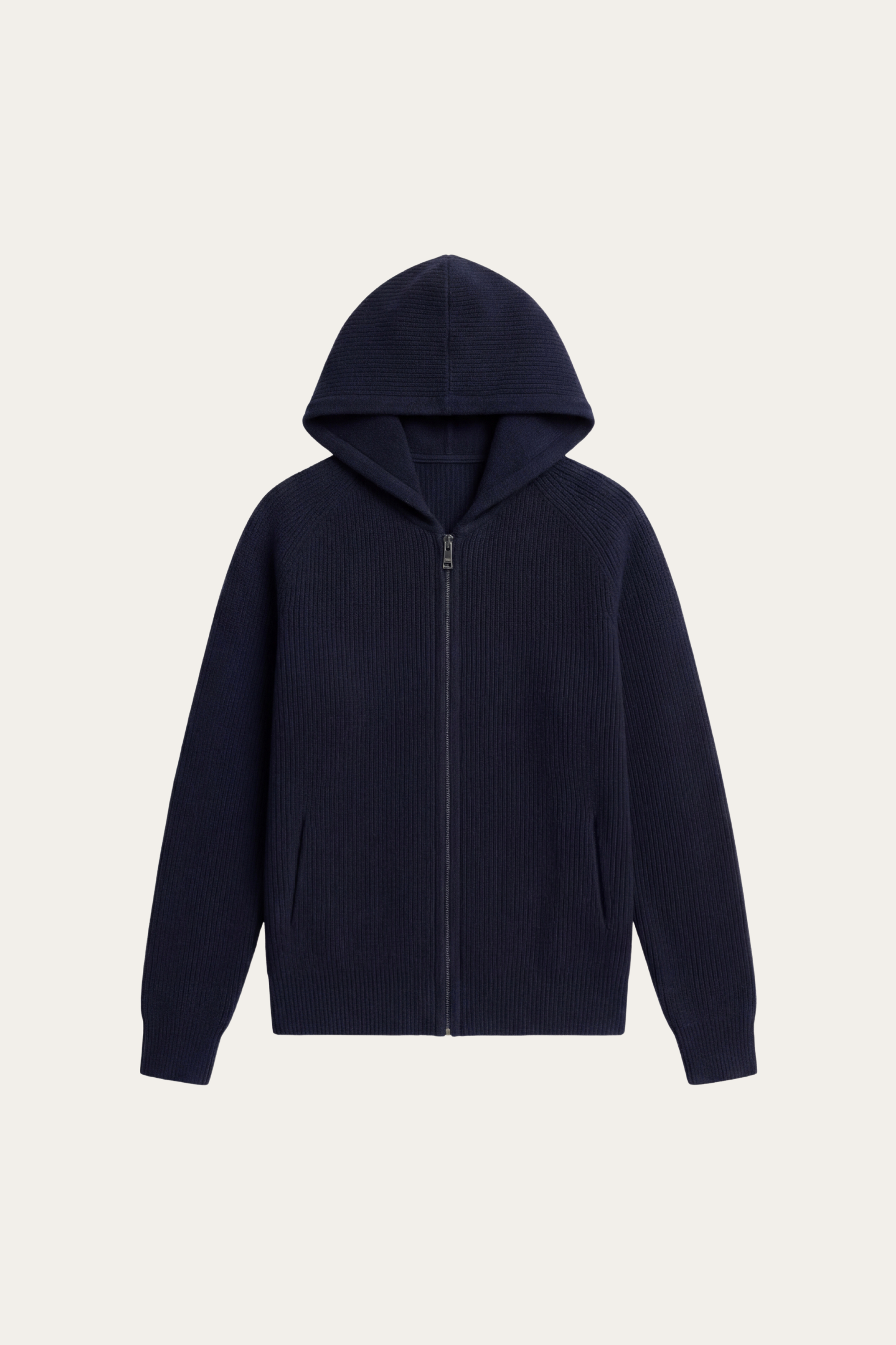 Amalfi Merino Hooded Sweater Navy