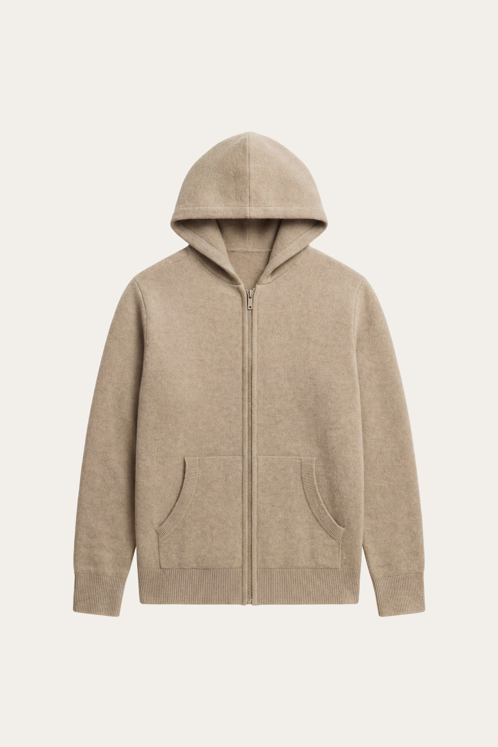 Tavole Hooded Zip Taupe